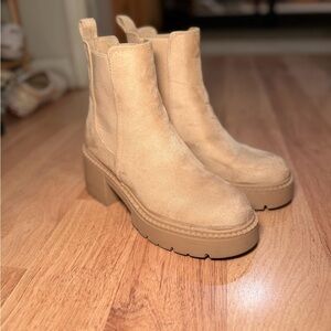 Madden Girl Beige Ankle Booties